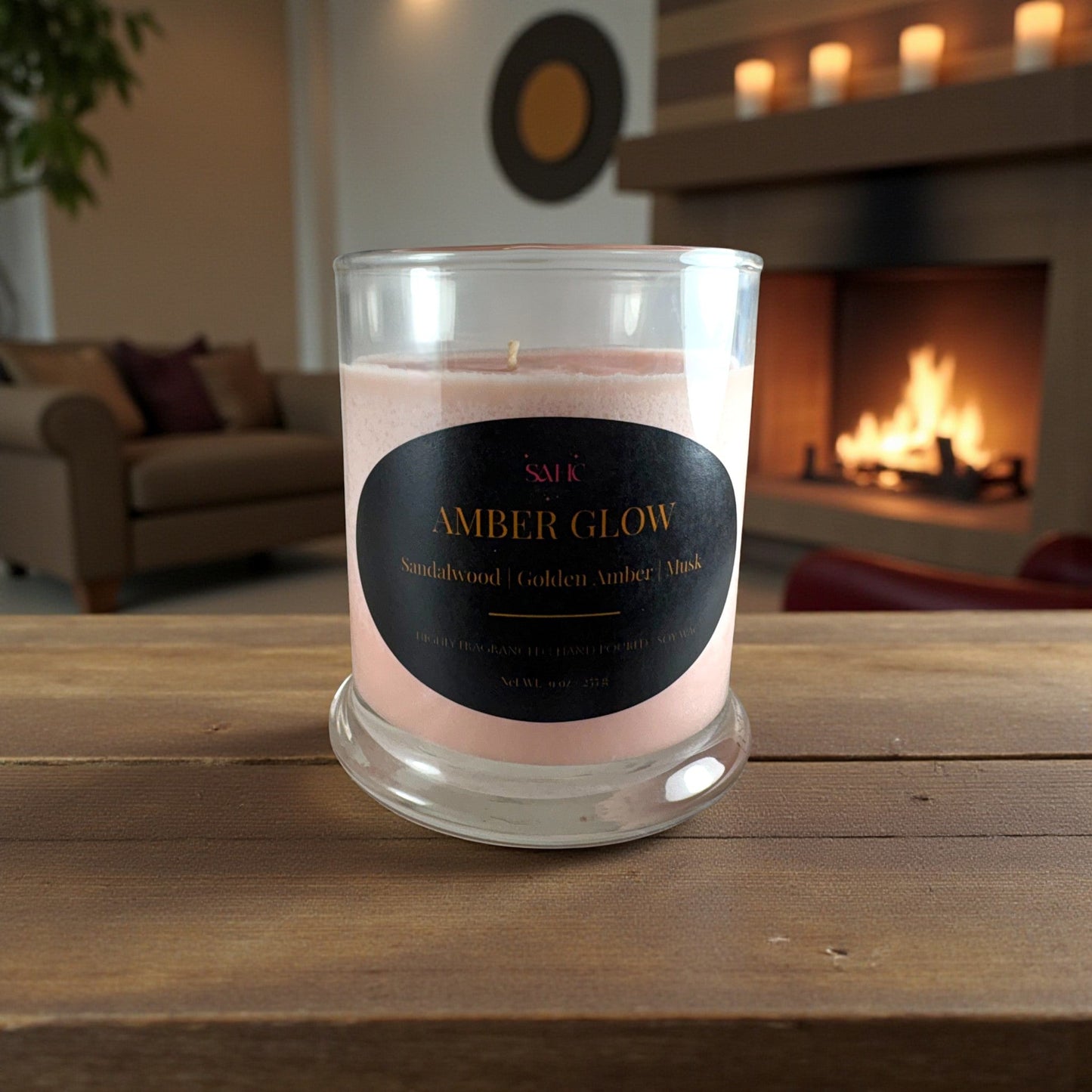 Amber Glow Scented Candle